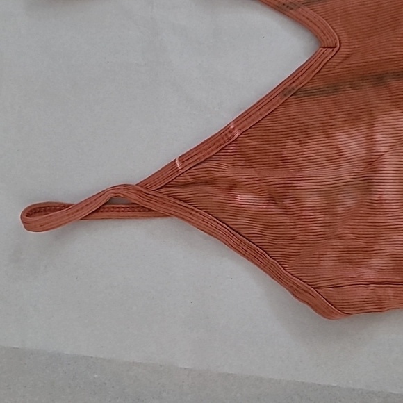 NWT Olivaceous Boho Small Rust Tie Dye Bodysuit - Picture 4 of 11